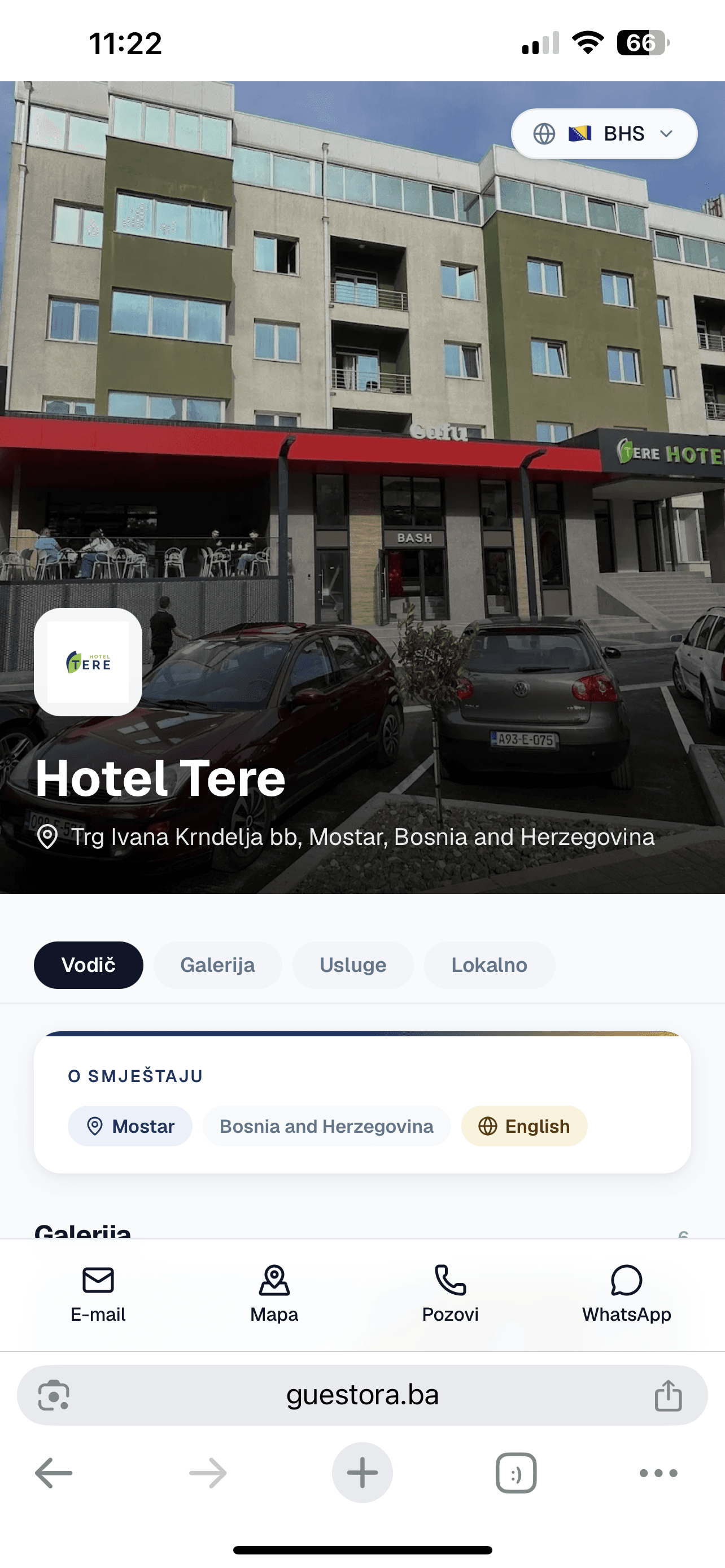 Guestora vodič za goste - Hotel Tere, Mostar